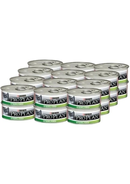 Somonlu ve Ton Balıklı Kısırlaştırılmış Kedi Konservesi 85gr x 24 Adet