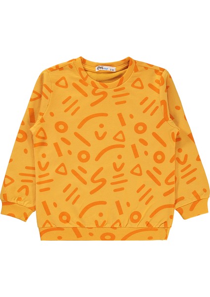 Erkek Çocuk Sweatshirt 2-5 Yaş Hardal