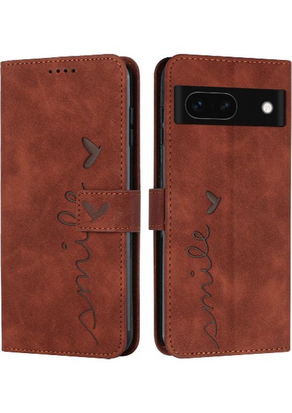 Uyumlu Google Piksel 8A Cüzdan Durumda Pu Leatherline Hattı Şartları (Yurt Dışından)