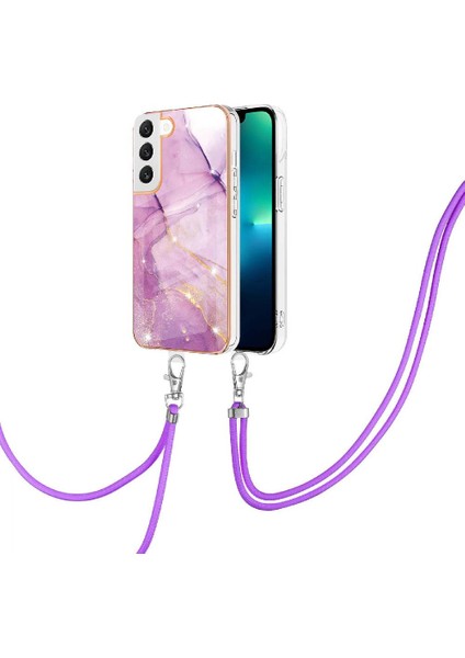 Samsung Galaxy S22 5g Için Crossbody Kordon Askısı Tampon Mermer Yumuşak (Yurt Dışından)
