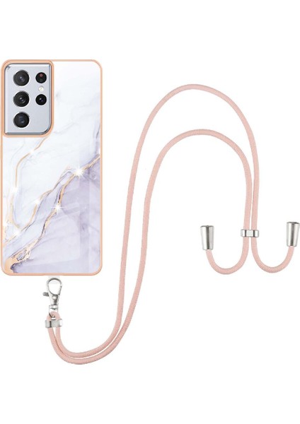 Samsung Galaxy S21 Ultra 5g Tampon Anti-Çizik Yumuşak Crossbody (Yurt Dışından)