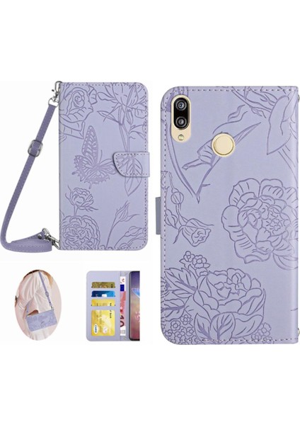 Huawei P20 Lite Telefon Kılıfı Için Yumuşak Pu Deri Kart Sahibinin ve (Yurt Dışından)