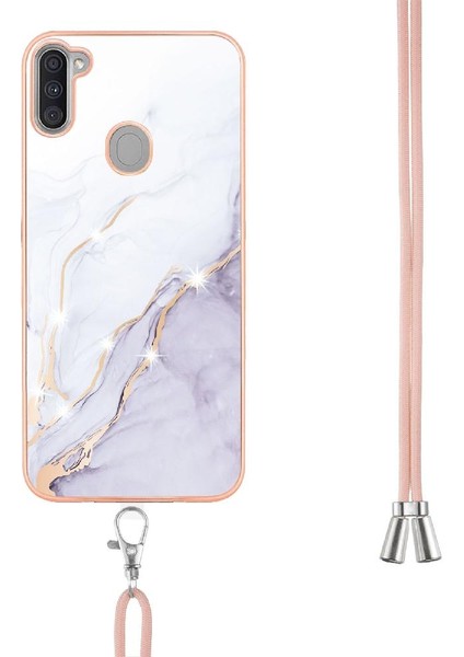 Samsung Galaxy A11 Mermer Tampon Anti-Scratch Yumuşak Crossbody (Yurt Dışından) fiyatları