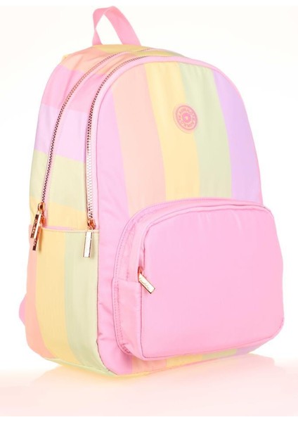Rainbow Sırt Çantası Line Pink K1752