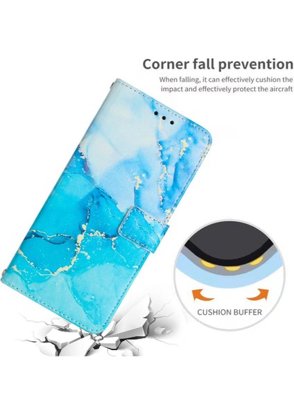 Oneplus 10R Boyalı Mermer Toka Flap Cüzdan Kılıf Kartı Ekleme Için Kılıf (Yurt Dışından) fırsatları