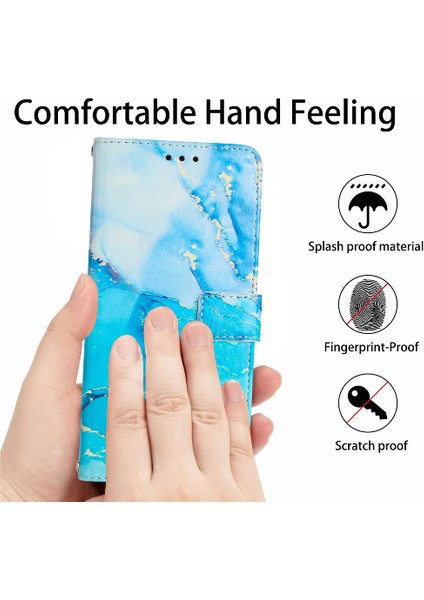 Oneplus 10R Boyalı Mermer Toka Flap Cüzdan Kılıf Kartı Ekleme Için Kılıf (Yurt Dışından) indirimleri