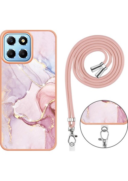 Onur X8 5g Tampon Crossbody Kordon Askısı Mermer Anti-Scratch Için Kılıf (Yurt Dışından)