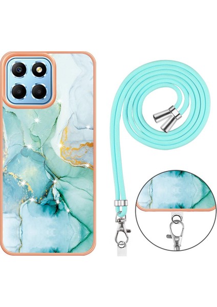 Onur X8 5g Tampon Crossbody Kordon Askısı Mermer Anti-Scratch Için Kılıf (Yurt Dışından)