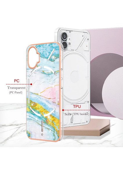 Nothing Telefon Kılıfı Yumuşak Tampon Mermer Desen Koruma Ince Tpu (Yurt Dışından) fırsatları