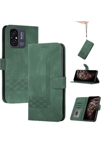 Kullanışlı Stand Özelliği ile Xiaomi Redmi 12C Cüzdan Kılıf Pu Deri Kart Kapak ile Uyumlu (Yurt Dışından)
