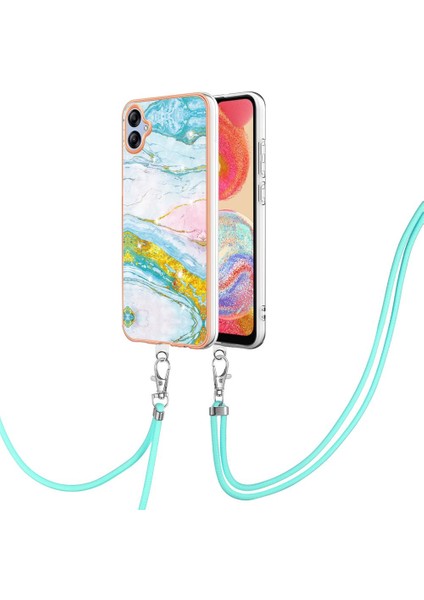 Samsung Galaxy A04E Mermer Anti-Scratch Yumuşak Crossbody Kordon Için Kılıf (Yurt Dışından)
