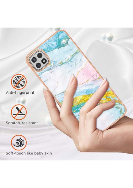 Samsung Galaxy A22 5g Yumuşak Tampon Koruma Için Kılıf Ince Tpu Mermer (Yurt Dışından) fırsatları