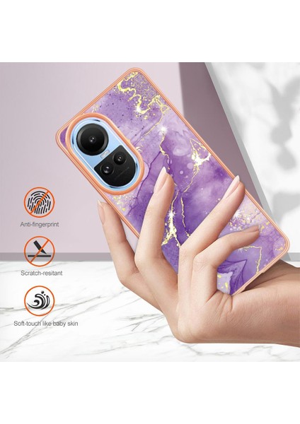 Oppo Oppo 10 5g Için Kılıf Mermer Desen Yumuşak Tampon Ince Tpu Koruma (Yurt Dışından)