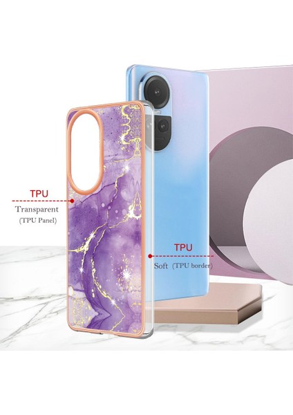 Oppo Oppo 10 5g Için Kılıf Mermer Desen Yumuşak Tampon Ince Tpu Koruma (Yurt Dışından)