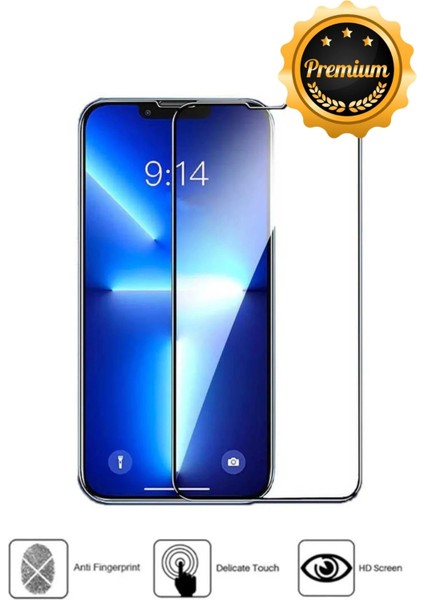 Premium Seri Iphone 15 Uyumlu Kırılmaz Cam Nano Tam Koruma Modeli Temperli Ekran Koruyucu