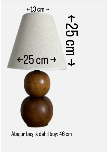 Ahşap Abajur, Ahşap Masa Lambası