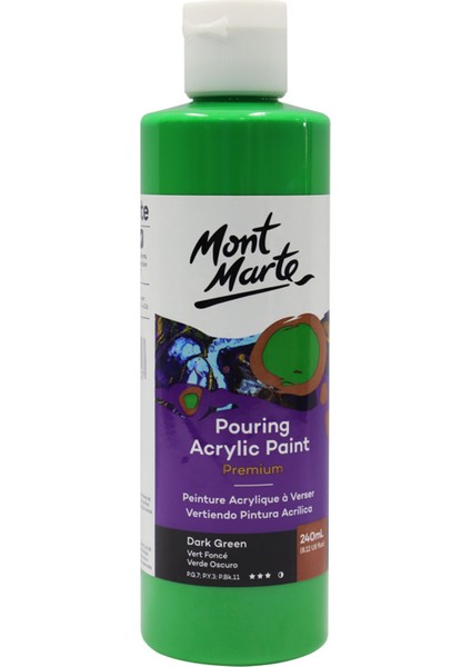 Dökme Akrilik Boya Premium 240 ml Dark Green