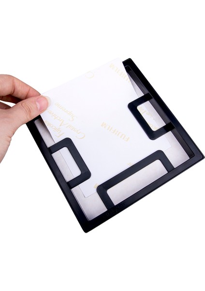 Yapışkanlı Sök-Tak Paspartulu SIYAH14X14CM Pola Kare Fotoğraf Çerçevesi - 9'lu paket