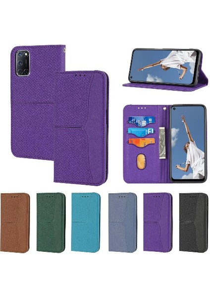 Oppo A16/A54 4g/case 4g Kredi Kartı Tutucu Flip Folio Kitap El Pu (Yurt Dışından)