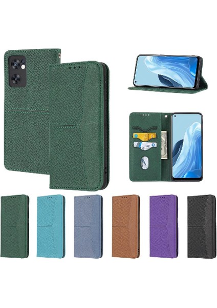 Oppo Reno7 5g Için Kılıf/bulmak X5 Lite Flip Folio Kitap El Cüzdan Pu Deri (Yurt Dışından)