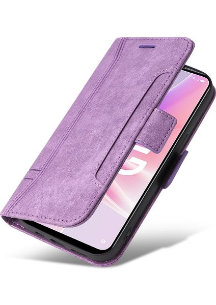 Oppo A57 5g Kart Yuvaları Için Kılıf Tpu Deri Manyetik Cüzdan Kapak Çevirin (Yurt Dışından)