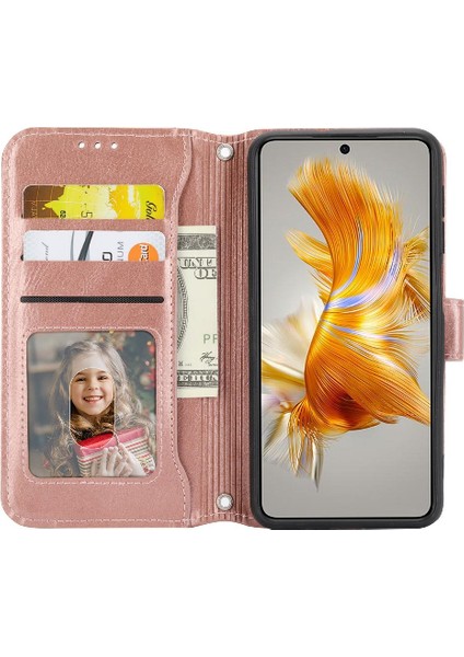 Huawei Mate 50 Için Flip Case Pu Deri Kayış Kickstand Manyetik Kapatma (Yurt Dışından) fırsatları