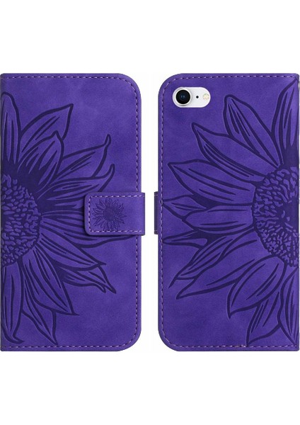 Kart Yuvaları Tutucu ile iphone 7/8 Için Kılıf Flip Cüzdan Telefon Kılıfı Kısa Pu (Yurt Dışından)