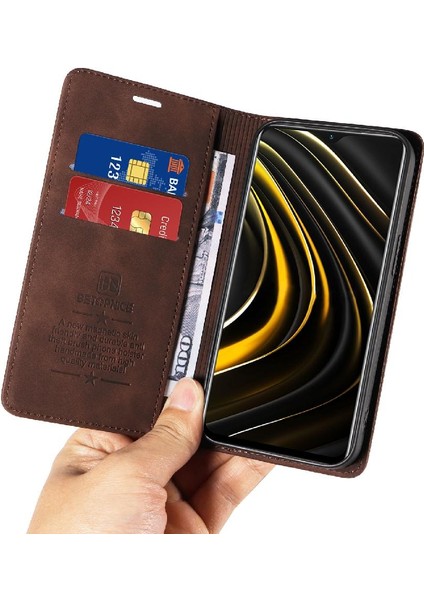 Xiaomi Poco X3 Nfc Manyetik Pu Deri Koruyucu Folio Cüzdan (Yurt Dışından)