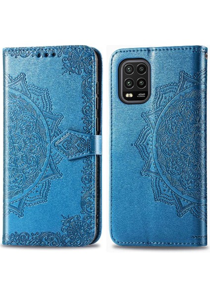 Xiaomi 10 Lite 5g Için Zarif Desen Darbeye Deri Kılıf Kapak (Yurt Dışından)