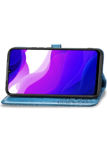 Xiaomi 10 Lite 5g Için Zarif Desen Darbeye Deri Kılıf Kapak (Yurt Dışından)