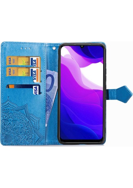 Xiaomi 10 Lite 5g Için Zarif Desen Darbeye Deri Kılıf Kapak (Yurt Dışından)