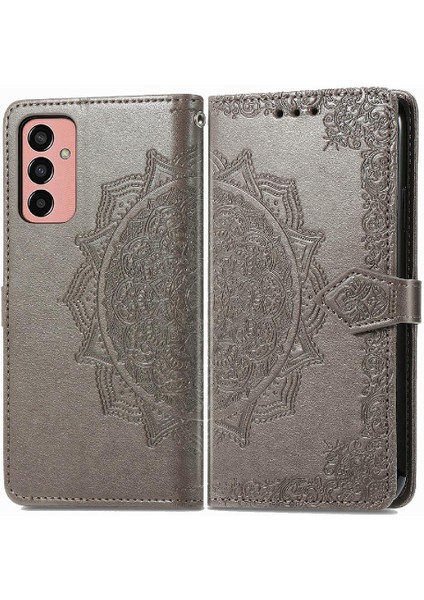 Samsung M13 4g Flip Kapak Için Kılıf Zarif Desen Deri Kılıf Basit (Yurt Dışından)