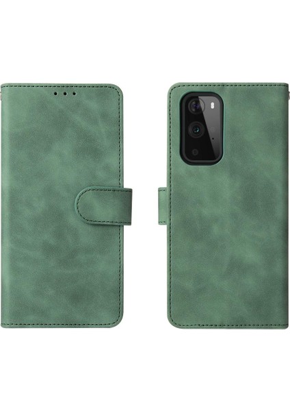 Kart Tutucu Kickstand Tam Koruma Folio ile Oneplus 9 Pro Için Kılıf (Yurt Dışından)