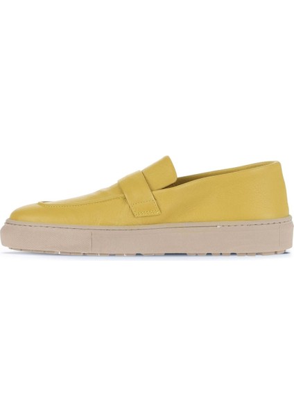 Sarı Flotter Deri Erkek Loafer 01WD2600