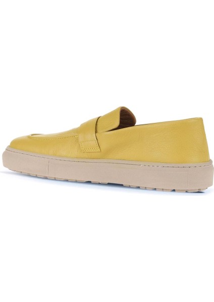 Sarı Flotter Deri Erkek Loafer 01WD2600