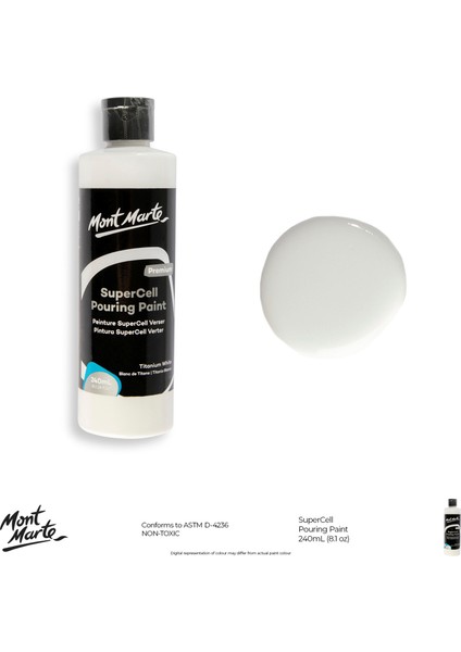 Supercell Dökme Akrilik Boya Premium 240 ml White modelleri