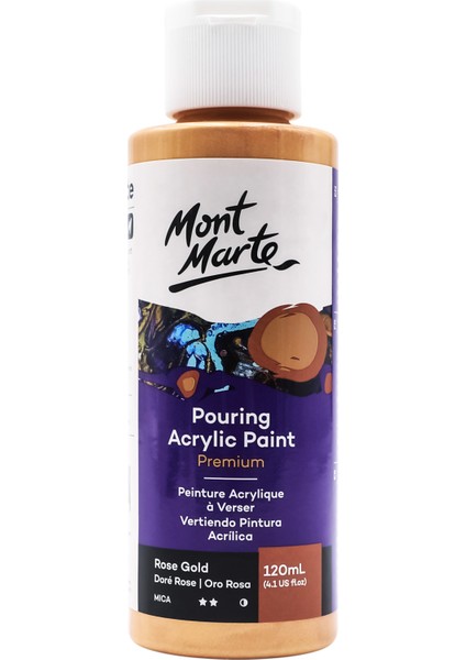 Dökme Akrilik Boya 120 ml Premium Rose Gold fiyatları