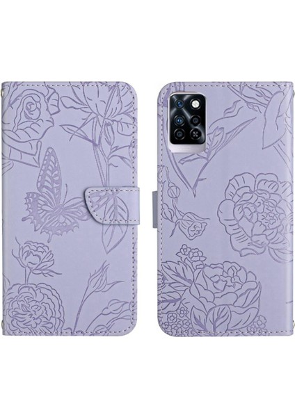 Infinix Not 10 Pro Çiçekler ve Kelebekler Anti-Damla Koruma Için Kılıf (Yurt Dışından)