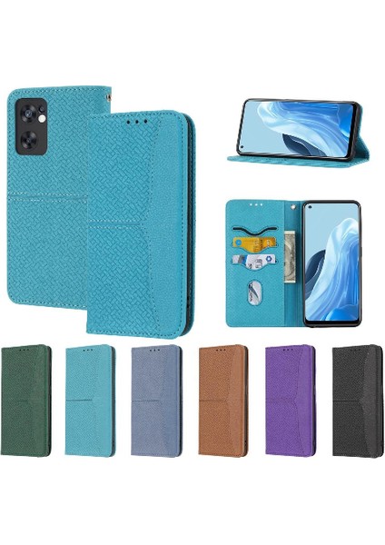 Oppo Reno7 5g Için Kılıf/bulmak X5 Lite Flip Folio Kitap El Cüzdan Pu Deri (Yurt Dışından)