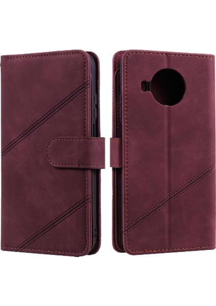 Xiaomi 10T Lite Için Kılıf Bileklik Kart Tutucu Kickstand Manyetik Cüzdan (Yurt Dışından)