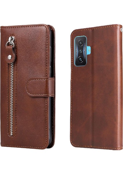 Xiaomi Poco F4 Gt Fermuar Deri Koruyucu Kapak Kart Yuvası (Yurt Dışından)