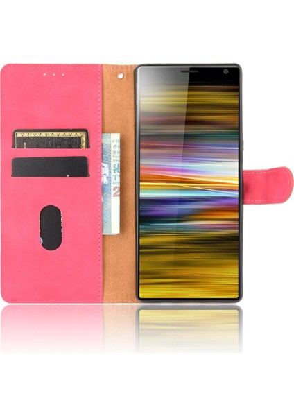 Colorful Shop Sony Xperia 10 Kart Ekleme Tam Koruma Deri Folio Için Kılıf (Yurt Dışından)