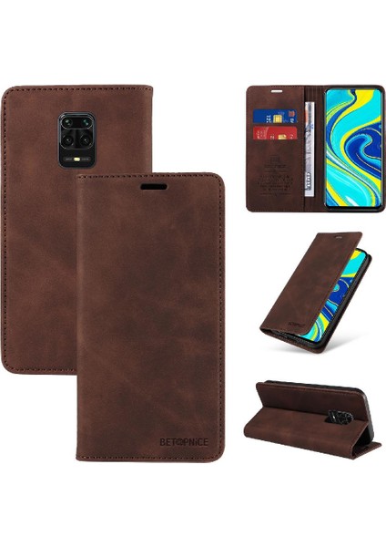 Xiaomi Redmi Not 9 Pro/pro Max Manyetik Pu Deri Folio Cüzdan (Yurt Dışından)