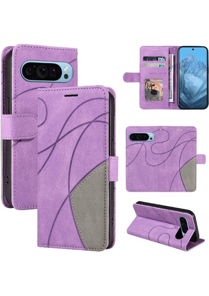 Kart Yuvası ile Google Piksel 9 5g Pu Deri Flip Folio Kılıf Için Flip Case (Yurt Dışından)