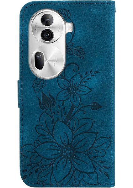 Oppo Oppo 11 Pro 5g Için Kılıf Kart Tutucu Kabartmalı Zambak Kickstand Cüzdan (Yurt Dışından) indirimleri