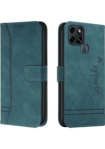 Infinix Akıllı 6 Flip Folio Cüzdan Kart Yuvaları Için Telefon Kılıfı Kapak Pu El (Yurt Dışından)