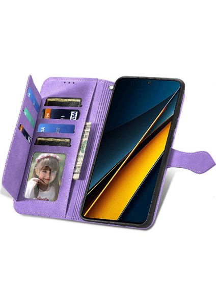 Xiaomi Poco X6 Pro Çoklu Kart Yuvası Flip Fermuar Tarzı Çok Renkli (Yurt Dışından)