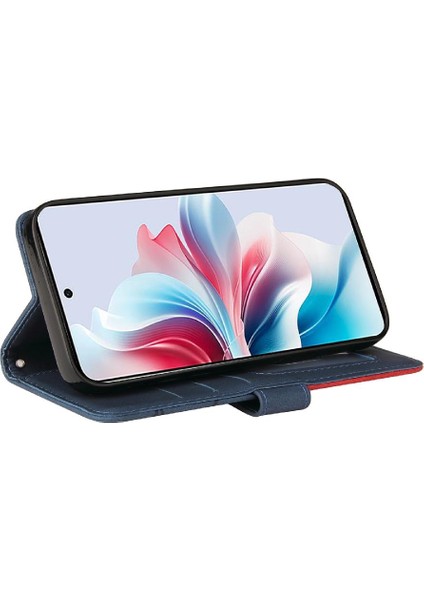 Oppo F25 Pro 5g Için Flip Case Pu Deri Flip Folio Kılıf ile Iki Renkli (Yurt Dışından) modelleri