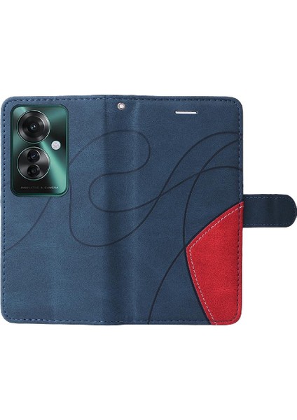 Oppo F25 Pro 5g Için Flip Case Pu Deri Flip Folio Kılıf ile Iki Renkli (Yurt Dışından) fırsatları