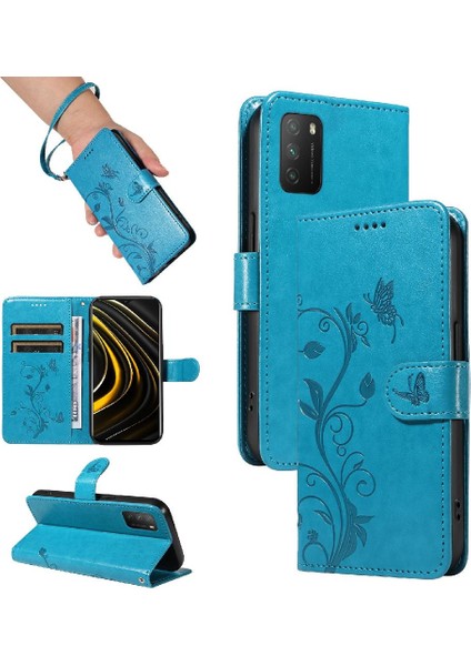 El Kayışı Cüzdan Telefon Kılıfı ile Xiaomi Poco M3 Için Kılıf Yüksek Kalite ve (Yurt Dışından)